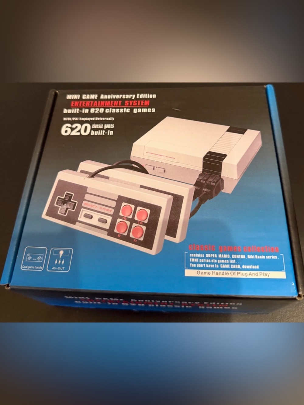 Classic 620-Built-In Games Mini Entertainment System - NIB